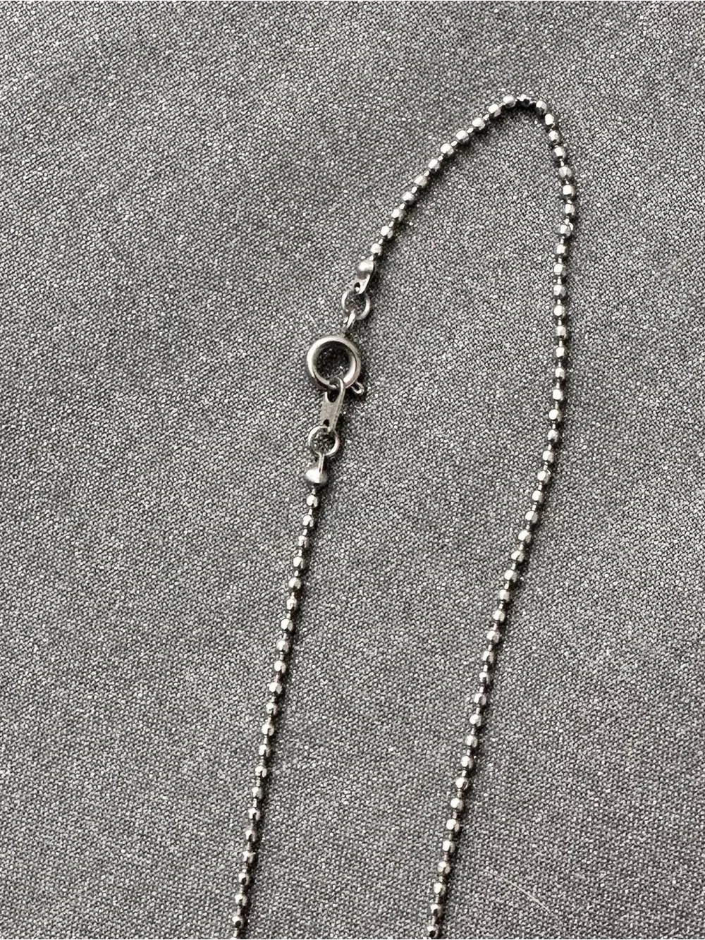 Silver Floating Charm Locket Necklace with Crystal Frame - Picture 3 of 3